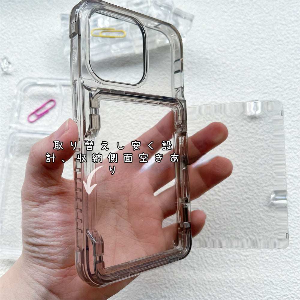オリジナルトレカアクキー収納2WAYシェイカースマホケース
