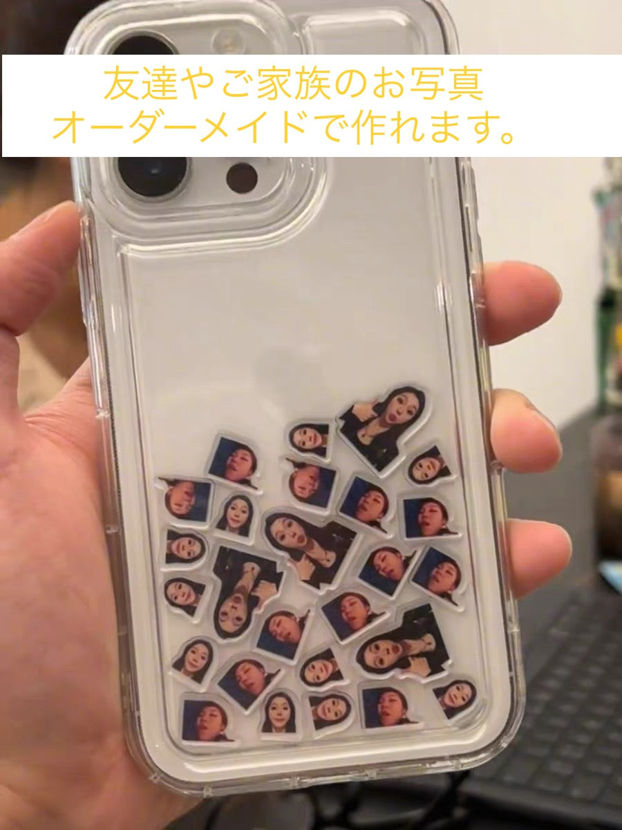 【파츠 오더 메이드 사진 MAX5장】셰이커 케이스 배면 카드 첨부 스마트폰 케이스 iPhonecase Galaxy redmi oppo 기종 대응 shakercase custom