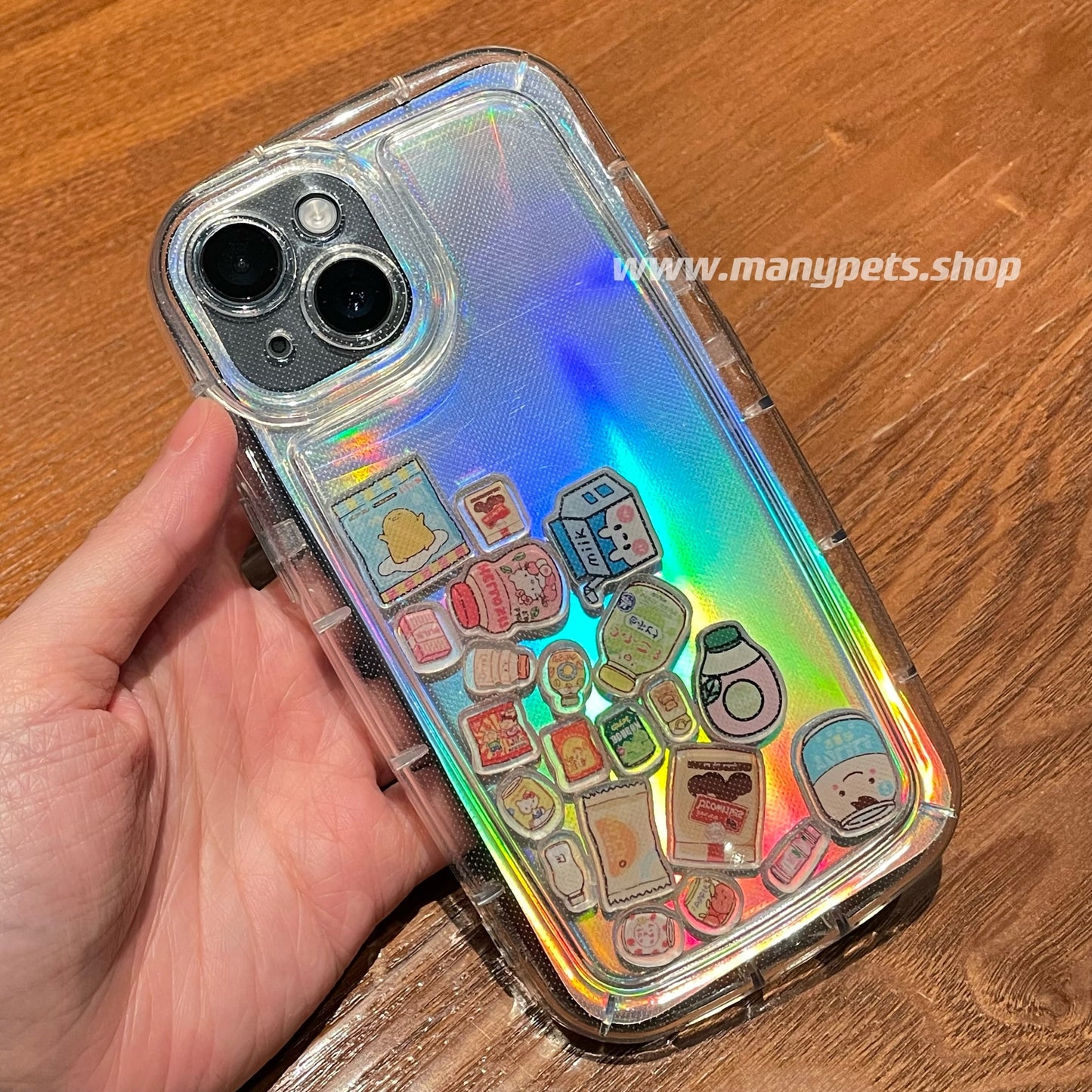 【パーツなし】シェイカースマホケース傷防止背面カード付 iPhonecase 対応