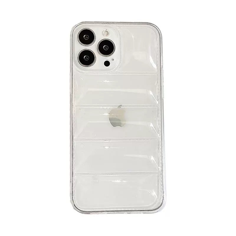 【パーツなし】ダウンジャケット型シェイカースマホケース傷防止背面カード付 iPhone 全機種対応