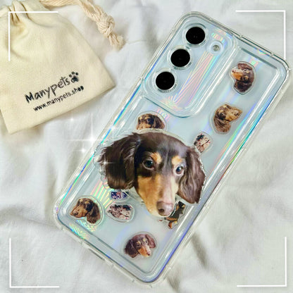 [Parts custom-made photos MAX 15 sheets] SAMSUMG Galaxy Redmi shaker case scratch-resistant smartphone case with back card