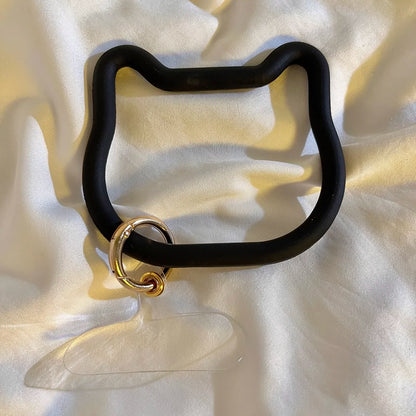 Cat-shaped smartphone ring silicone 