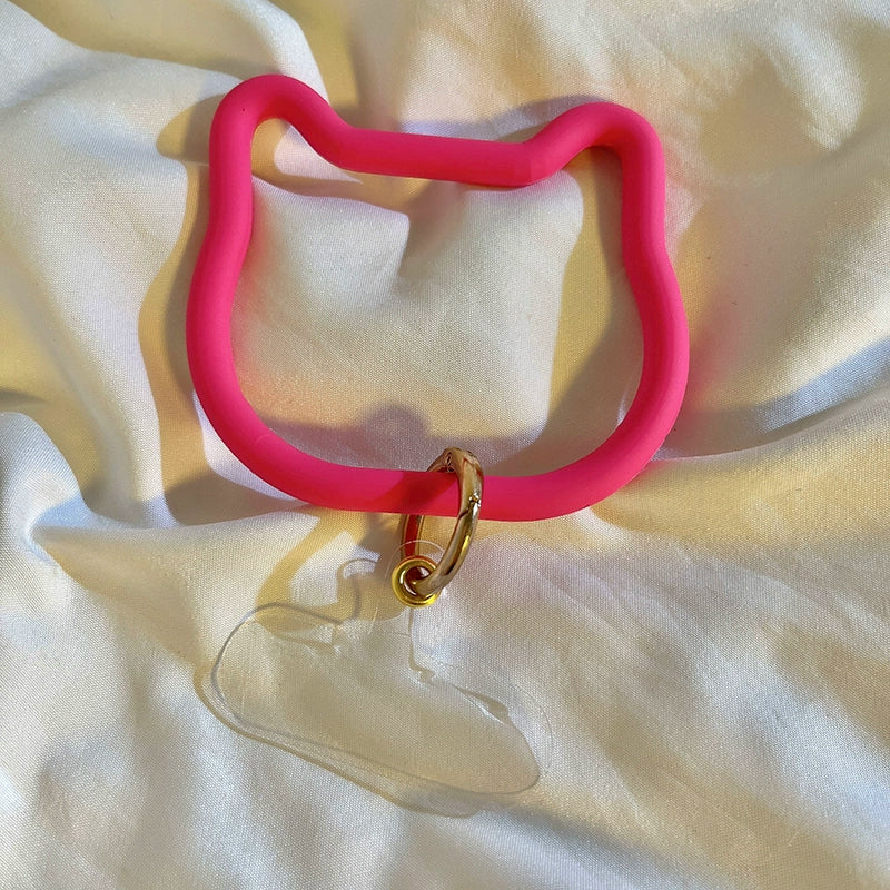 Cat-shaped smartphone ring silicone 