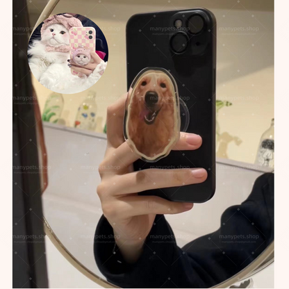 [custom pet photo]  Phone Grip Holder Phone Holder Self-Adhesive Sublimation Phone Holders for Smartphone and Tablets free shipping