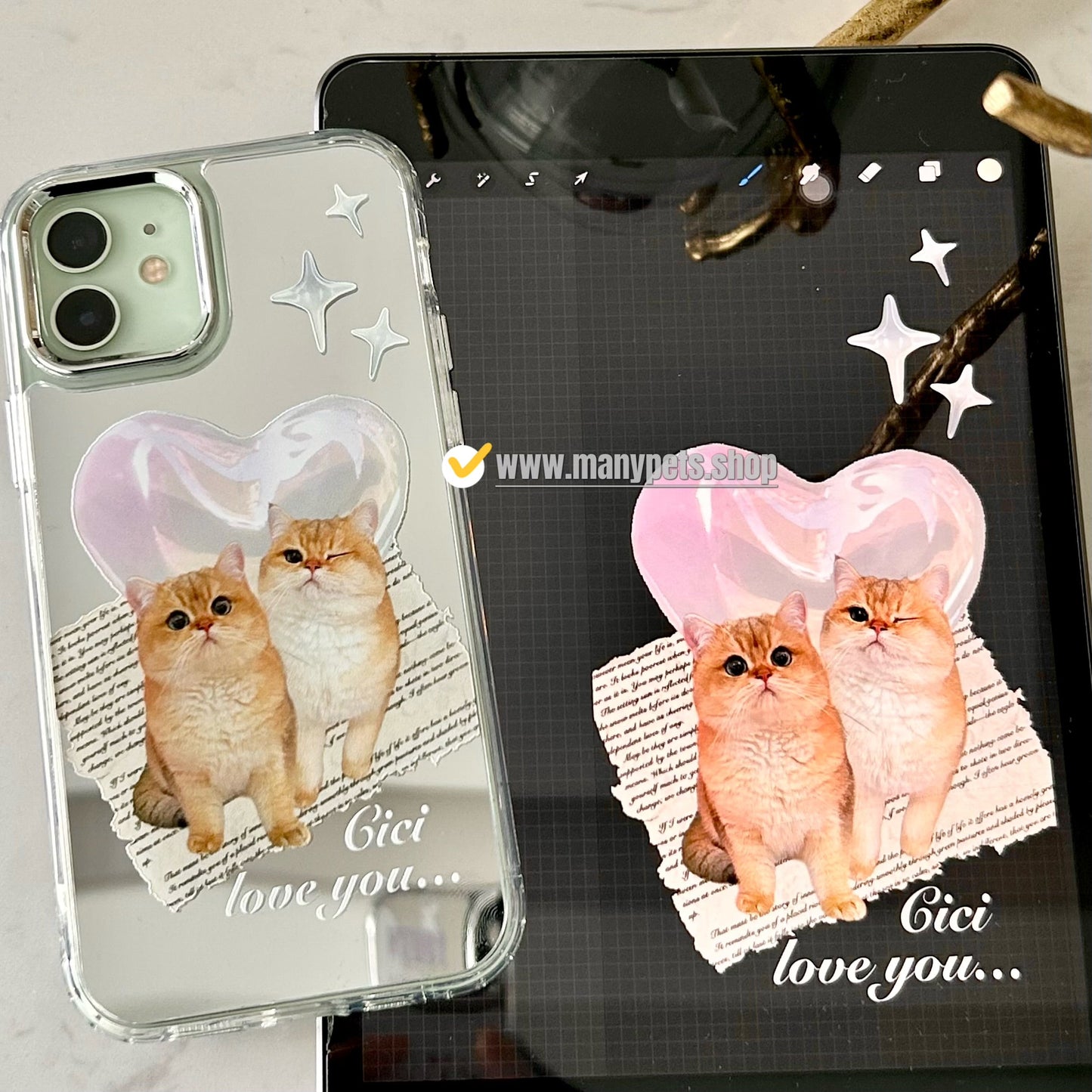 Custom Pet photo Print Phone Case Free Shipping Love Cat Chronicle_007 Feb